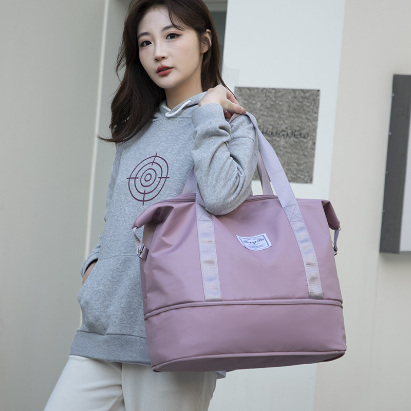 Venta al por mayor húmedo y seco separación bolsa de deporte Portátil Bolsa de hombro de gran capacidad yoga fitness moda impermeable bolsa de viaje