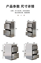 理发店工具柜不锈钢美发工具柜子发廊工具台收纳储物柜带抽屉