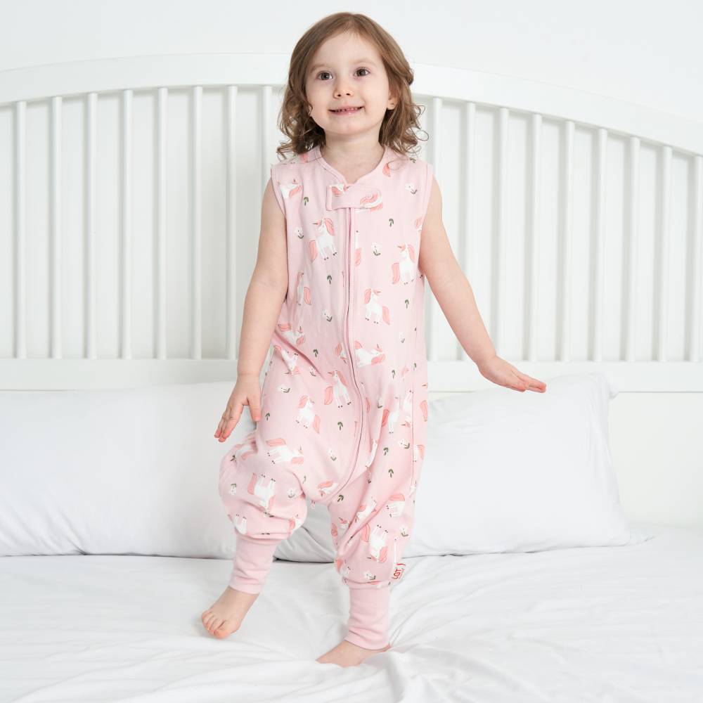 Cross-Border Baby Sleeping Bag Pure Cotton Type a Summer Kidsren's Sleeveless Split-Leg Sleeping Bag Anti-Kick Quilt Air-Conditioned Room Baby Pajamas