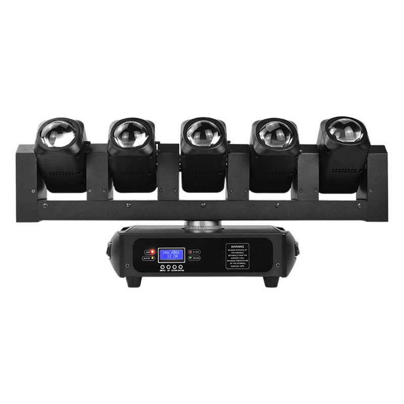 LED de cinco dedos espada sacudiendo la cabeza haz de luz cinco cabeza móvil Barra de luz láser claro bar lugar de entretenimiento Luz de estudio en vivo