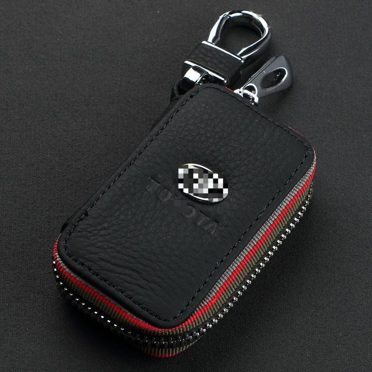 Factory direct car key bag fashion litchi pattern key bag car supplies key bag
