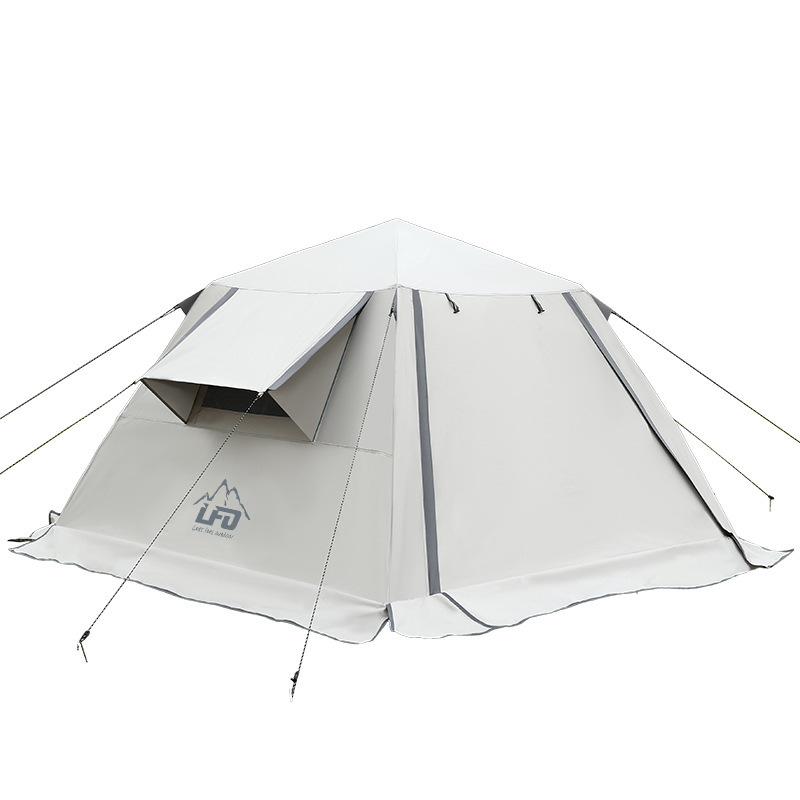 Lobo macho acampar al aire libre de ocio tienda de picnic tienda de campaña automática a prueba de lluvia engrosada a prueba de sol tienda de apertura rápida con falda de nieve