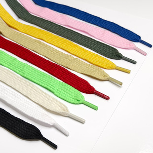 [35] 2cm Wide Shoelaces Suitable for Open Smile Classic Casual Shoes Widened Single Layer Flat Polyester-Cotton Shoelaces 20mm