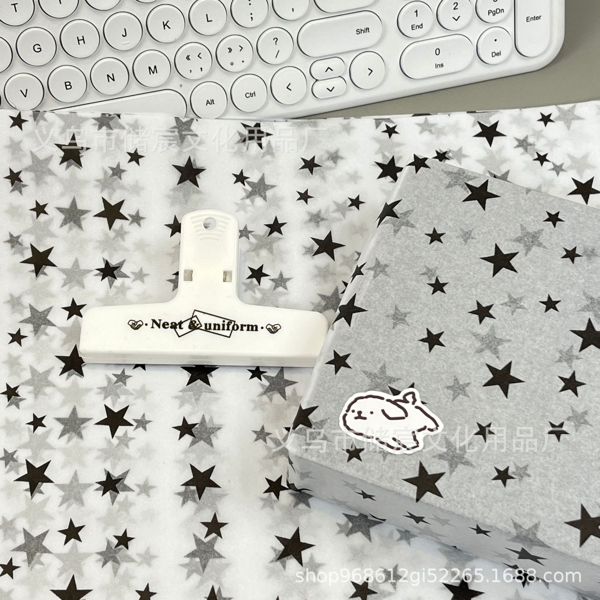 Tarjeta de embalaje de papel de pera de alto aspecto embalaje regalo decoración material papel amor estrella papel de pera barato