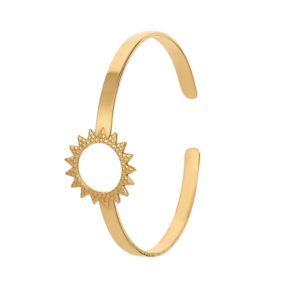 12g Weight Bangle Classification 1 Piece Quantity Daily Occasion Stainless Steel Material Geometric, Eye Pattern Unisex Gender Plating Design Simple Style Style Geometric Eye Stainless Steel Simple Style Bangle 93