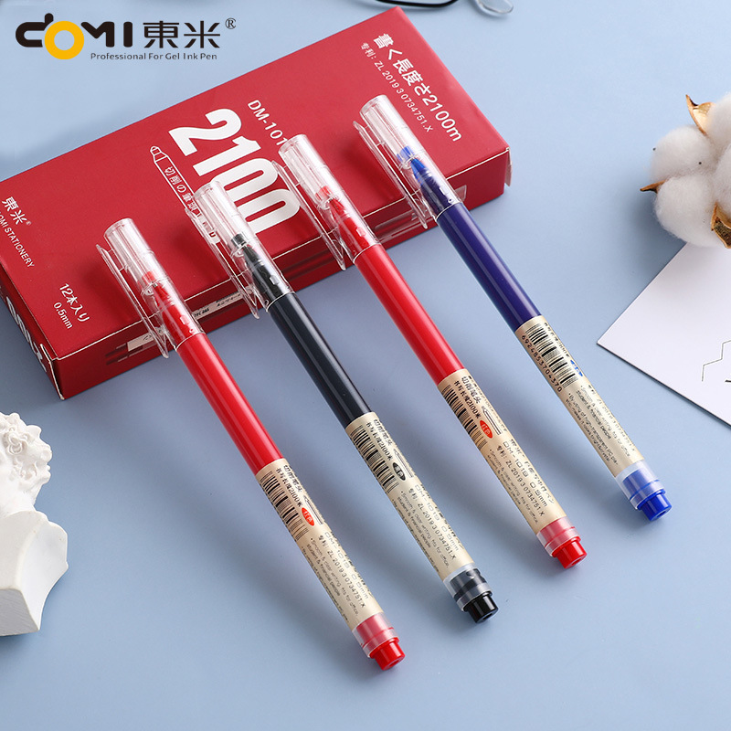 Dongmi DM-1019 Giant Can Write Gel Pen Large Capacity Black, Red and Blue Student Exam Brush Pen st Hulu Head Dongmi DM-1019 Giant Can Write Gel Pen Large Capacity Black, Red and Blue Student Exam Brush Pen st Hulu Head