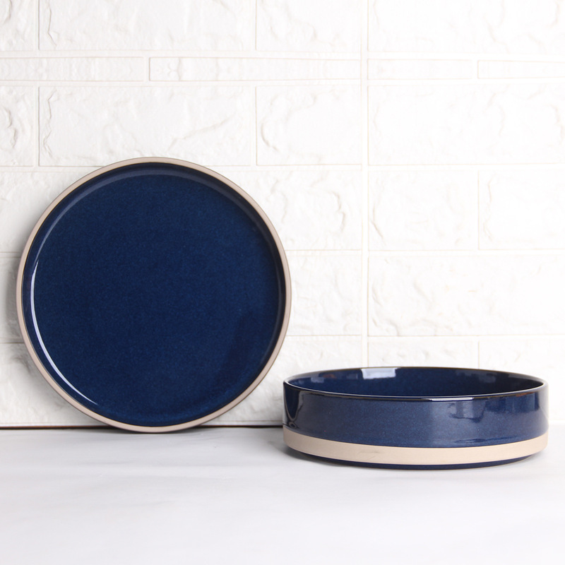 blue Korean ceramic plate South Korea pickle plate Korean ceramic blue plate porcelain