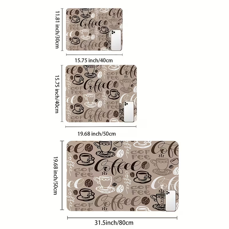 cocina americana drenaje de agua alga bar absorción de agua secado rápido almohadilla antideslizante bar máquina de café aislamiento térmico antideslizante almohadilla antideslizante resistente al desgaste