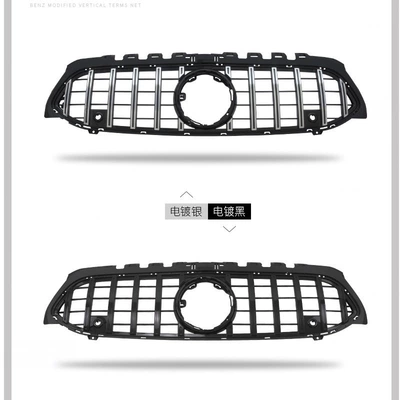 sky grille Zhongwang - 20-2023-cla-gt-front-grille-blacksilver-comes-with-amg-badge