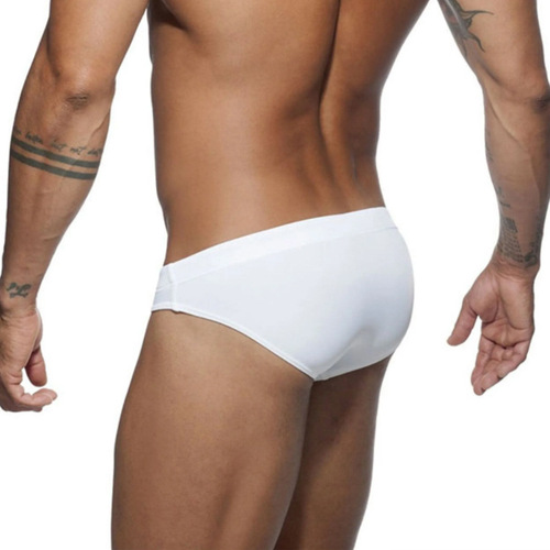 New style underwear, fashionable, sporty and sexy, ultra-fine nylon men's U convex triangle AD, same style hot spring swimming trunks, foreign trade batch