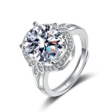 TikTok, кольцо с цирконом, безразмерное ювелирное украшение