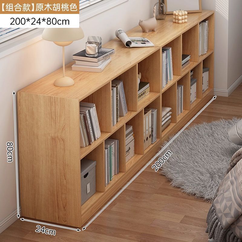 Стеллаж орех натуральный 80x24x60