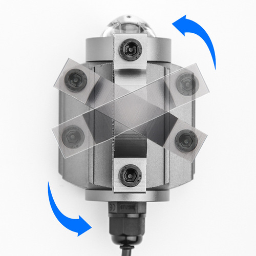 Motorcycle dual-focus super bright long and short-range shooting LED road lighting external small steel cannon strong light lens electric vehicle fog light