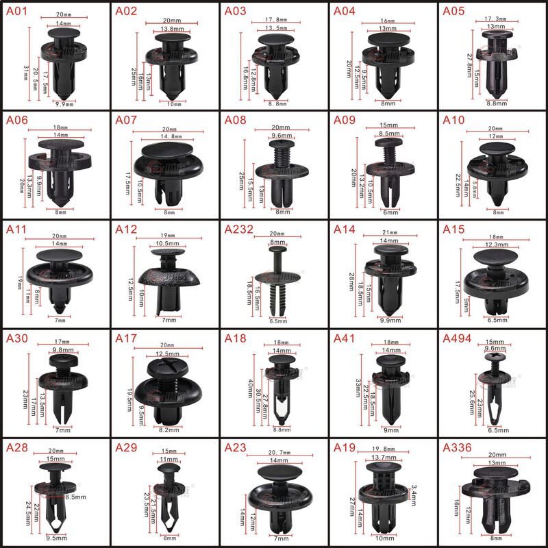 Spot Car Buckle, Door Panel Decoration Plastic Clip, Nylon Fender Expansion Buckle Clip, Auto Parts