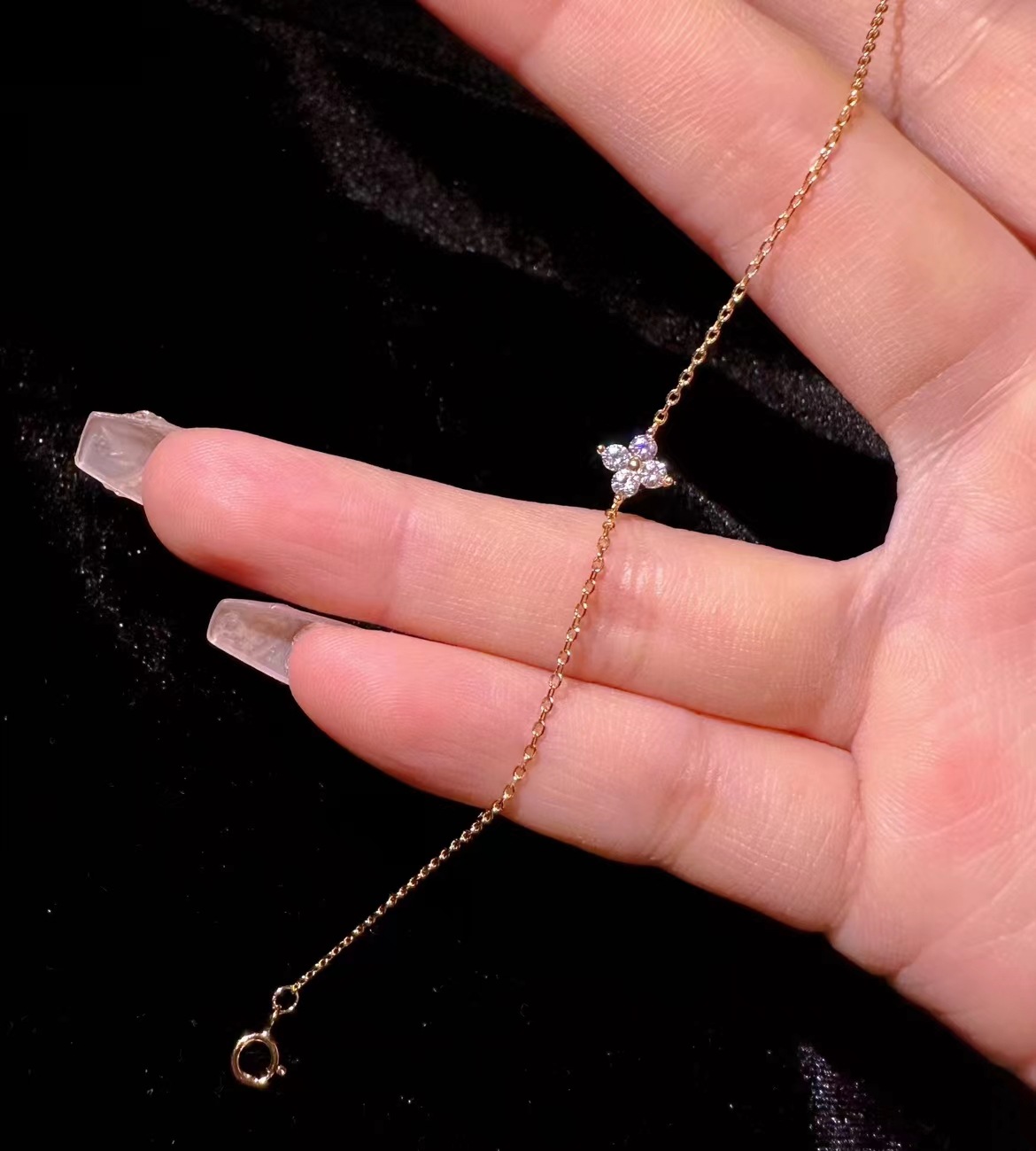 Bracelets Classification 1 Piece Quantity Street Occasion 925 Sterling Silver Material Leaf Pattern 1 Piece 925 Sterling Silver Leaf Zircon Bracelets
