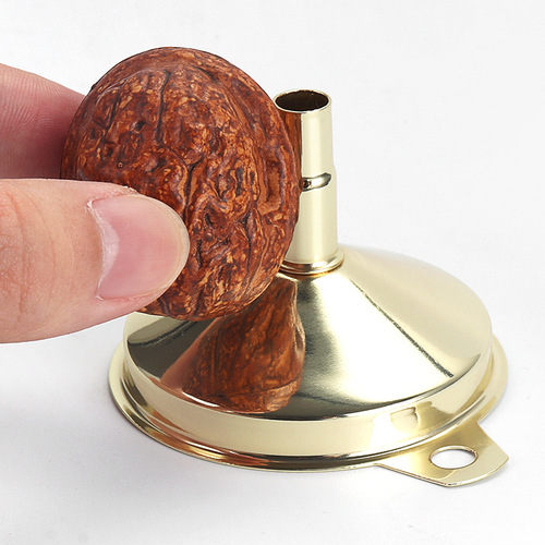 304 stainless steel gold-plated conical small funnel liquid dispenser oil leak wine leak kitchen gadgets