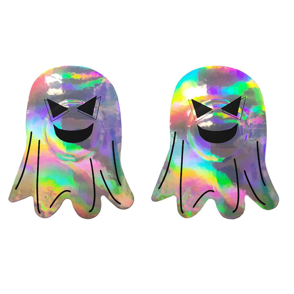 Interés al por mayor transfronterizo desechable pegatinas de pecho gatos negros tela transpirable invisible Amazon pegatinas de pecho luminosas en stock