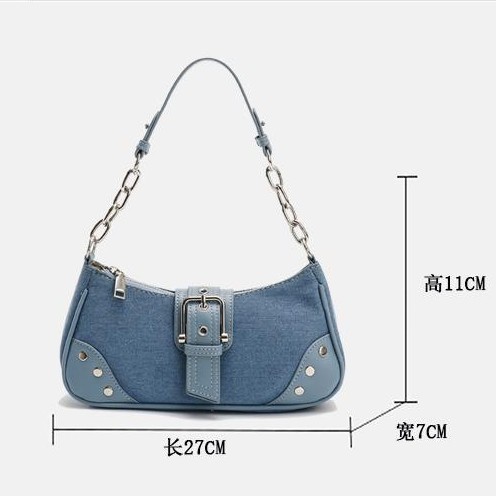 Original nuevo bolso nicho textura baguette bolsa retro axila bolsa todo partido ins bolso de hombro bolso de las mujeres al por mayor