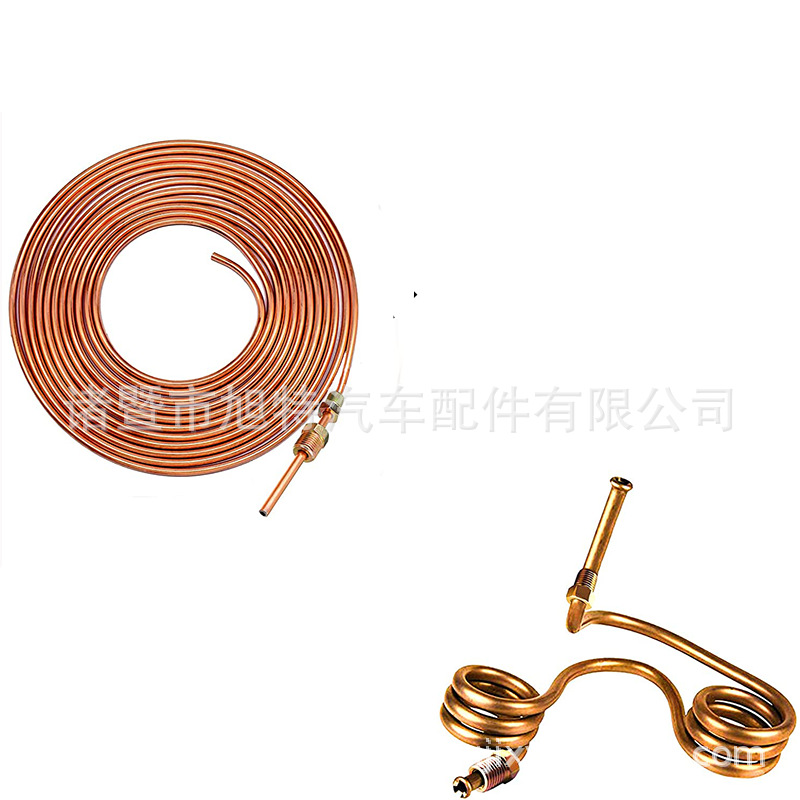 Coche tubo de aceite tornillo conjunto británico americano métrico exterior alambre tuerca traje tubo de freno de acero transfronterizo