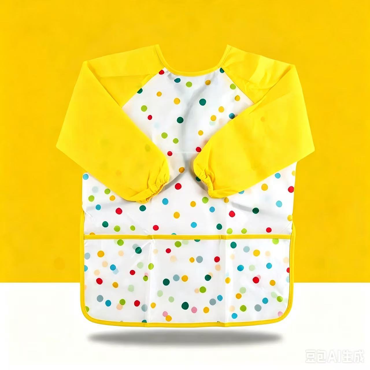 Delantal Impermeable de Manga Larga para Pintura Infantil de Tela Antiincrustante para Jardín de Infantes image 15