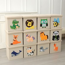 卡通换鞋凳折叠收纳儿童储物凳可折叠便携收纳动物案收纳凳换鞋凳