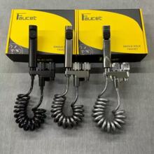 不锈钢马桶伴侣套装卫生间一进二出双用角阀龙头家用增压马桶喷枪