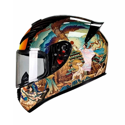 Motorcycle Safety Supplies — Aliexpress Cycling Helmet, Dropshipping - qk111-dunhuang-with-clear-lenses-s