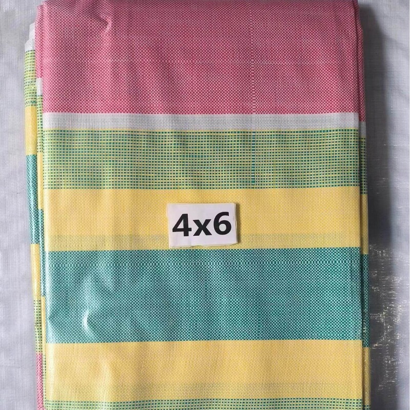 Factory Wholesale Color Strip Waterproof Sunscreen Shade Tarpaulin Outdoor Work with Greenhouse Plastic Cloth Pe Tarpaulin