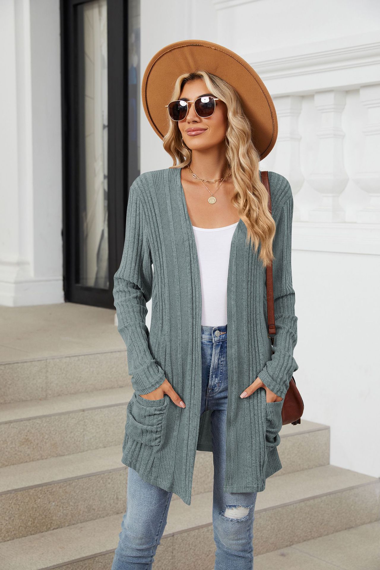 490g Weight Long Sleeve Sleeve Length Placket Placket Type Regular Sleeve Sleeve Type Nylon, Spandex, Polyester Fabric Type Long Top Length Cardigan Tops Type Holiday, Daily Occasion Collarless Neckline Regular Fit Fit Type Solid Color Pattern Winter, Autumn Season Women's Gender Casual, Elegant Style Wholesale Women's Casual Elegant Solid Color Long Sleeve Sweaters & Cardigans 24