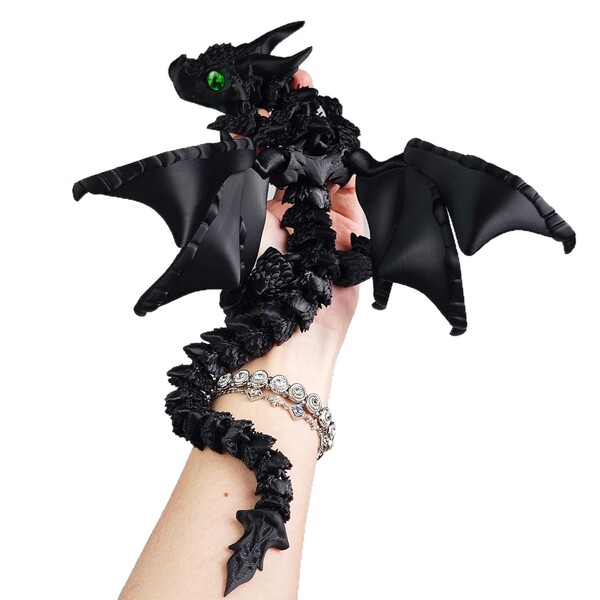 Cross-border new product 3D printed double-horned demon dragon with…