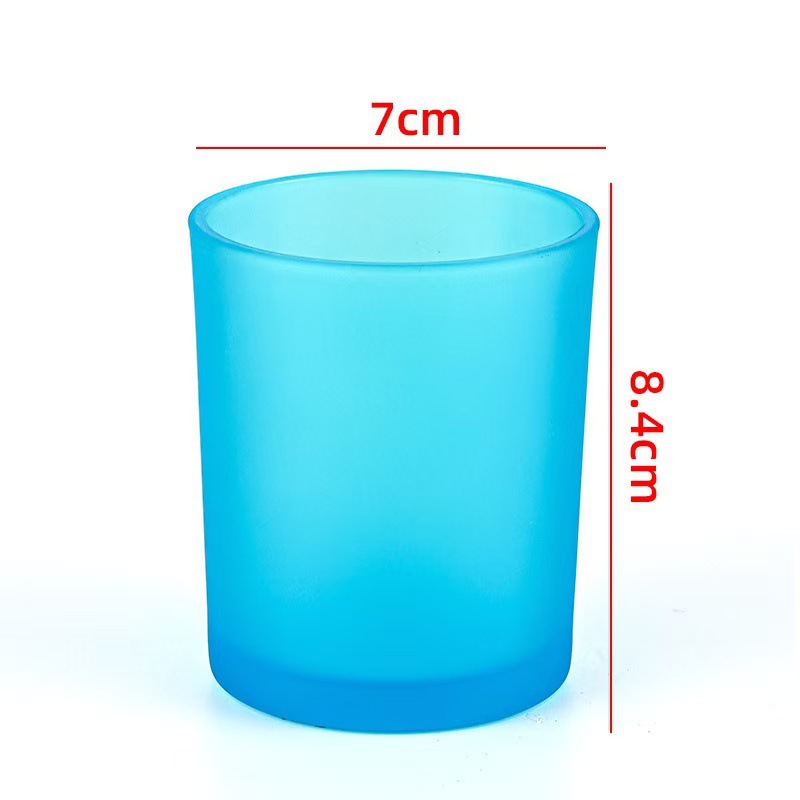 Transfronterizos para vasos de vidrio vela resistente al calor Amazon explosión con taza de fragancia cubierta recipiente de cera de soja hecha a mano