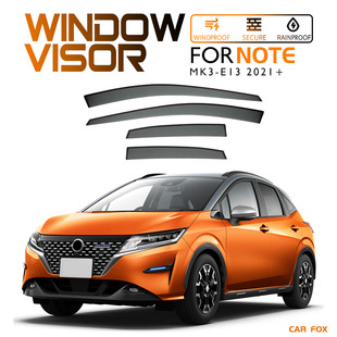 Suitable for NISSAN Note rain shield sun visor deflector NISSAN Note Window visor