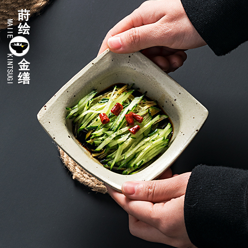 日式碟子家用小菜碟味碟蘸料碟调味碟小吃碟陶瓷调料碟吐骨碟
