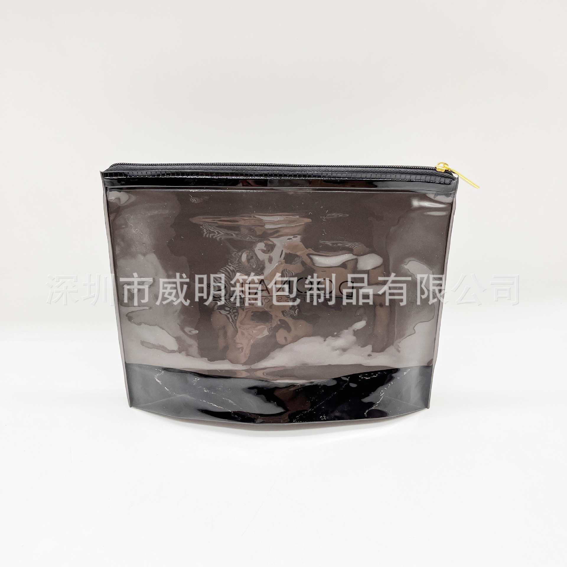 �������ƺ�ɫ͸��PVC��ױ�� �ɶ���logo ��������