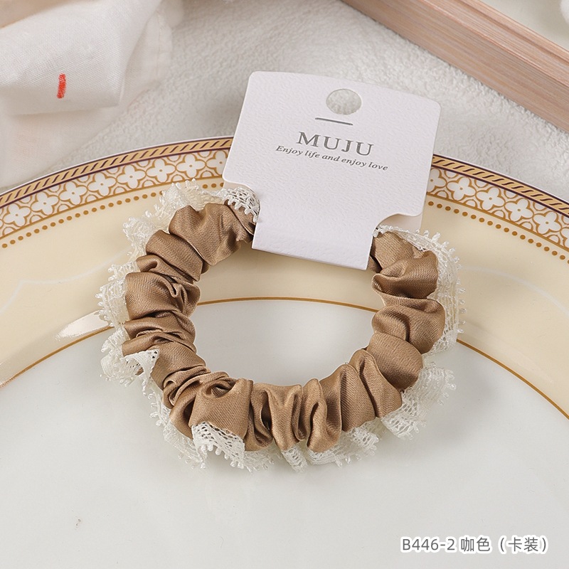 [Carga de tarjeta] sensación de alto nivel coreano de cabello de código de barras de moda de alta elasticidad de cabello anillo de cabello correa de cola de caballo