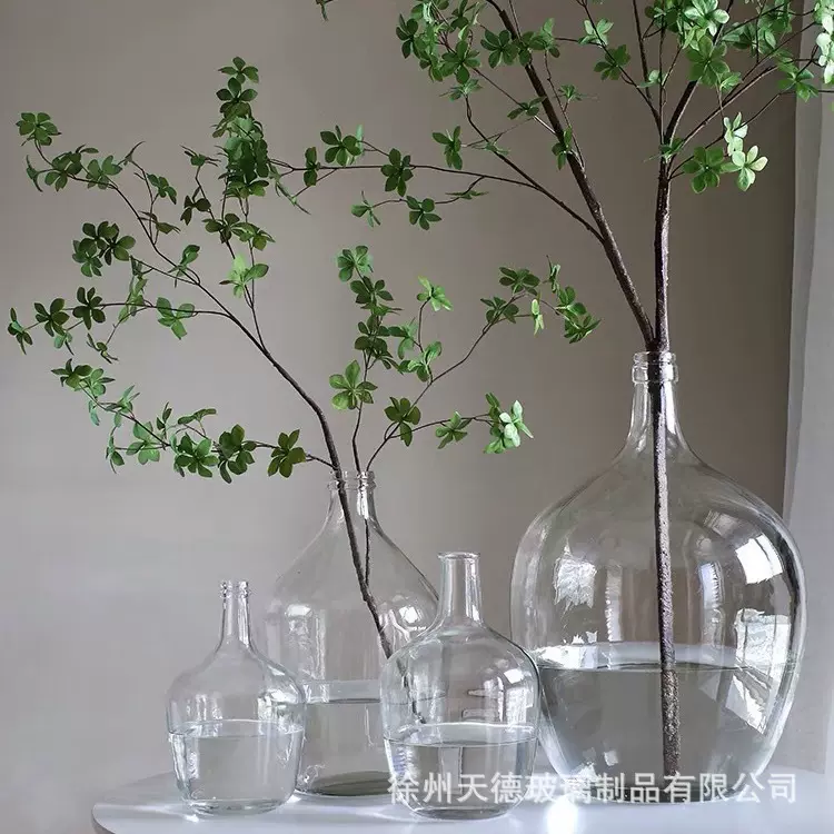 现货供应小口大肚花瓶马醉木吊钟插花瓶水培插花瓶客厅装饰摆件