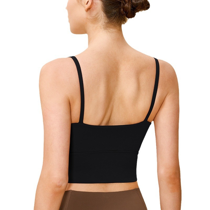 Sujetador deportivo para mujer, chaleco de yoga todo en uno, para correr, entrenamiento, a prueba de golpes, con efecto push-up, con tirantes en la espalda, sujetador deportivo de fitness, primavera