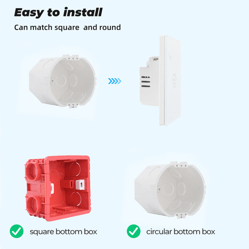 Wall Timing Light Switch Tuya Smart WiFi Switch RF/APP/Touch Timer Alexa Google