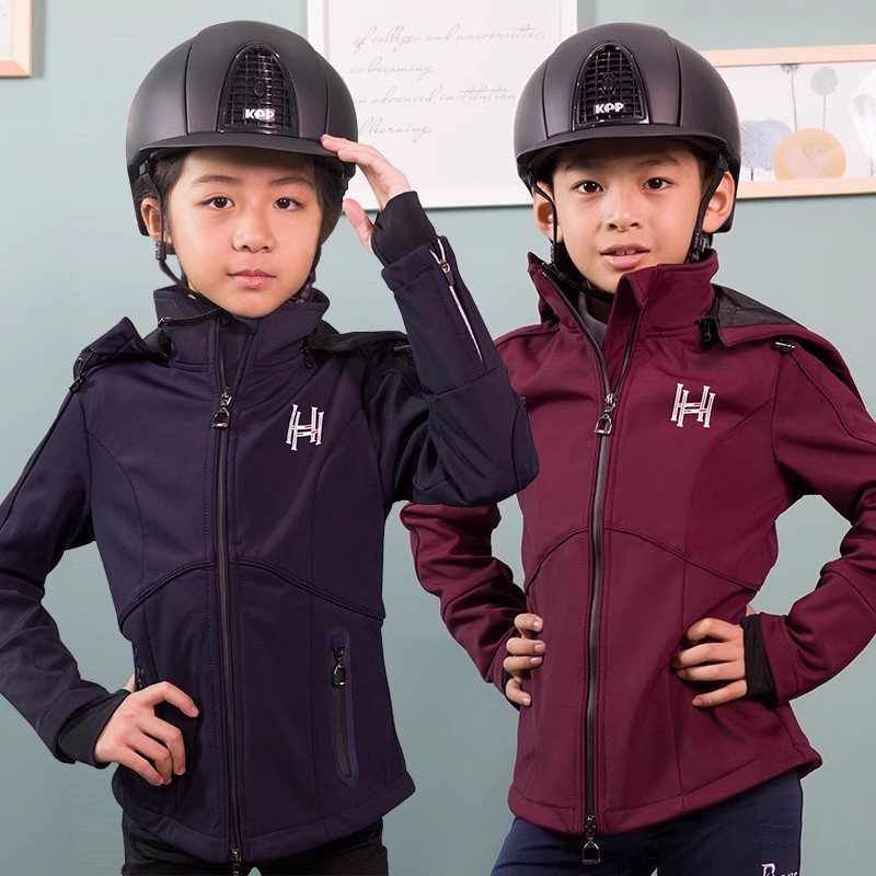 Hello Horse马术服秋冬儿童马术装备骑马服饰防风服骑士服训练服