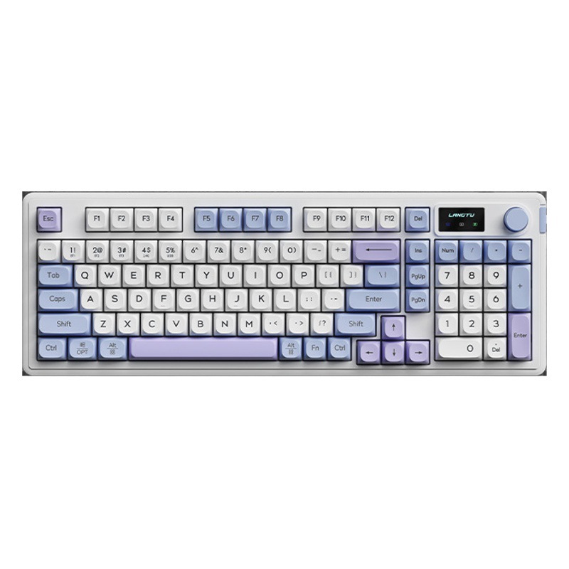 Teclado L98 con triple modo: Bluetooth, inalámbrico y cableado