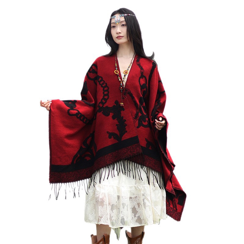 Nuevo spot retro flores de marioneta cadena de patrón de cinturón de chaleón de diseño de bordas cardigan universal para mujeres