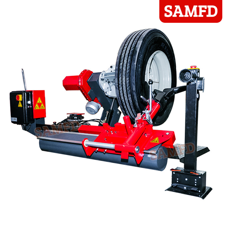 Desmontaje automático de neumáticos de coche grande máquina cambiador de neumáticos camión vacío neumático interior cambiador horizontal