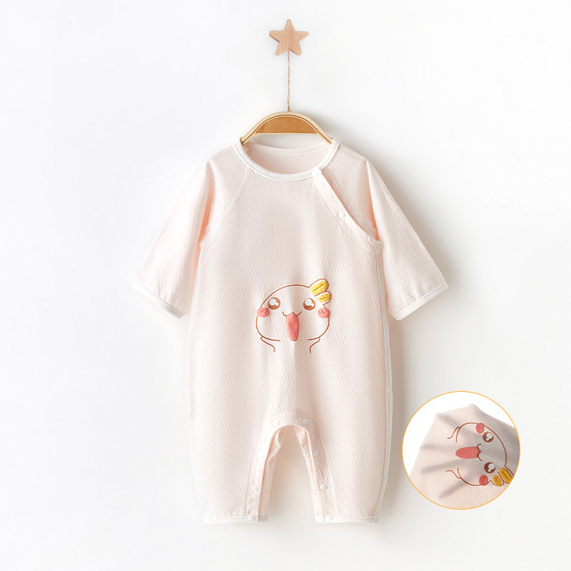 Mono de bebé para primavera y verano, de manga larga, fino, ropa para recién nacido, ropa de verano para niños pequeños, mono para bebé, niño y niña