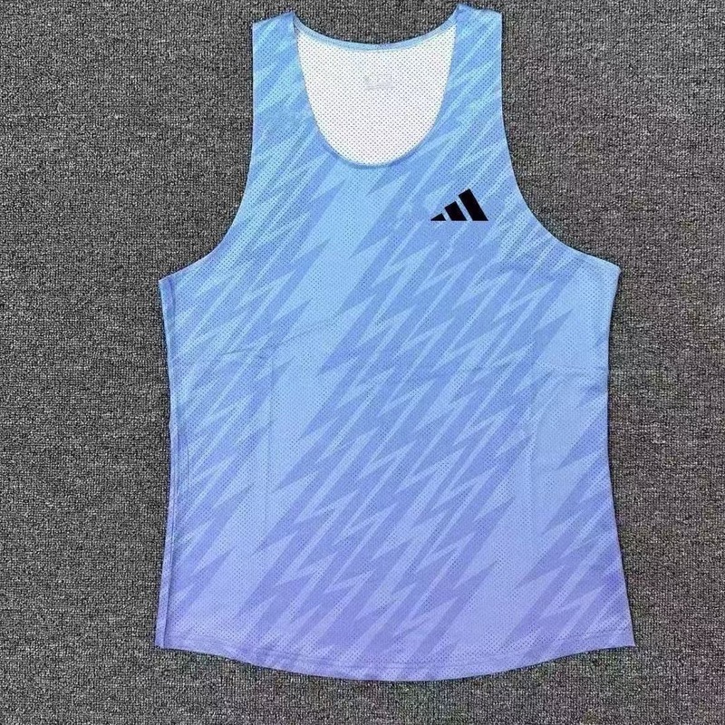 新型陸上ベスト速乾ベストランニング夏陸上トレーニング服半袖競技服体試験ベストオーダー|undefined
