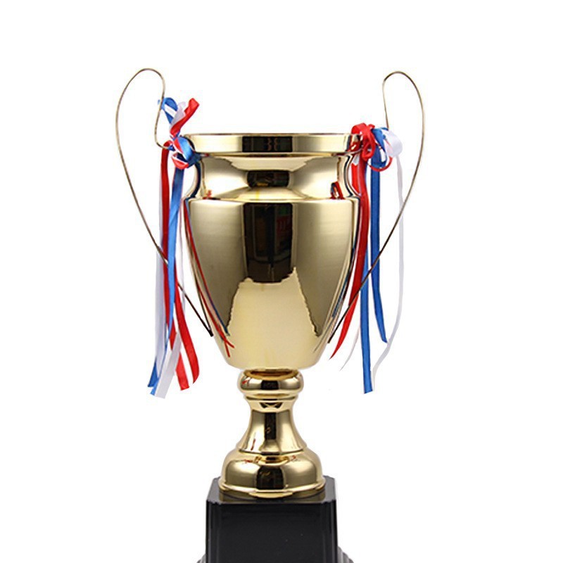 Nuevo fútbol de baloncesto de estilo europeo trofeo de metal de la reunión anual de premios trofeo de metal de adornos