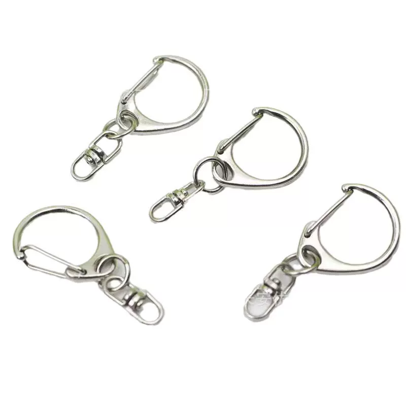 批发锌合金c扣加8字扣大中小c扣+八字链环金属五金挂件金属钥匙扣