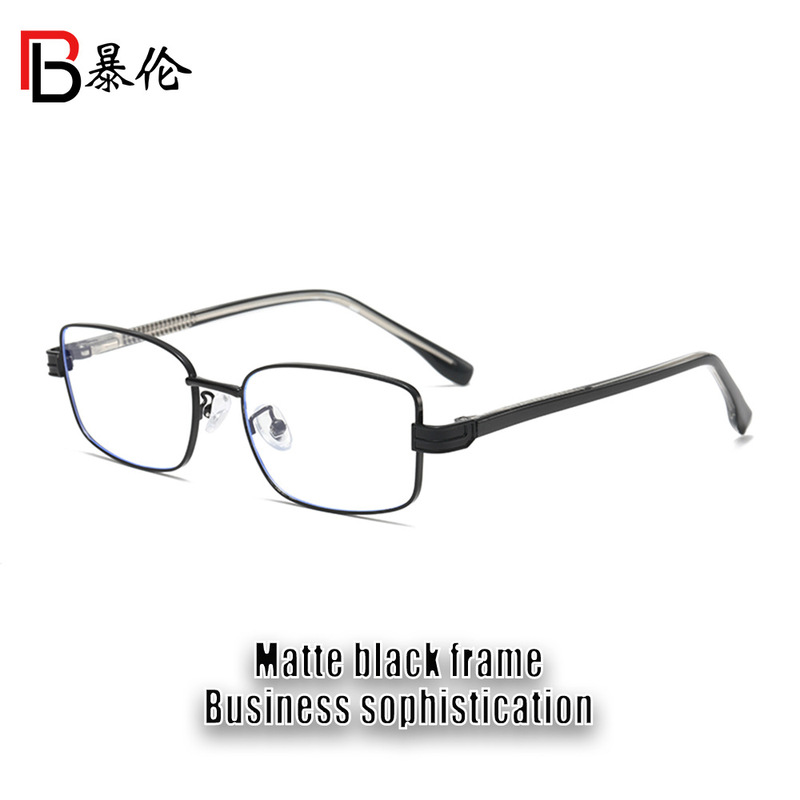 Simple and business-like square frame glasses with clean lines that flatter the face shape, anti-blue light flat lenses WM27016 Simple and business-like square frame glasses with clean lines that flatter the face shape, anti-blue light flat lenses WM27016