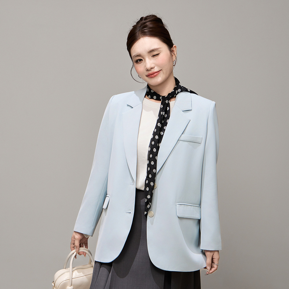 ng2510292 Blazer da donna ampio per la primavera, taglie forti, nuovo stile, giacca snellente per donne curvy 66081_voghion.com