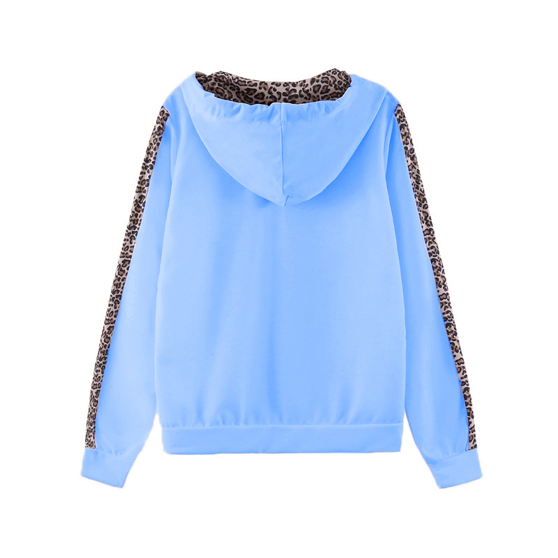 Women's Leopard Print Sweatshirt And Pants Set For Autumn Winter_voghion.com