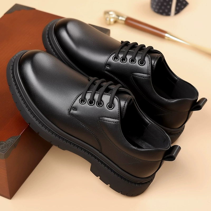Мужская обувь 2024 новые осенние мужские повседневные кожаные туфли
